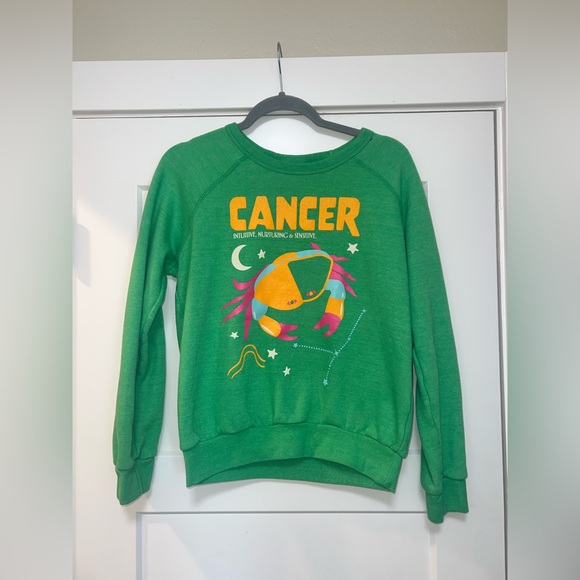 Anthropologie Midnight Rider Zodiac Cancer Sweatshirt - Picture 2 of 5